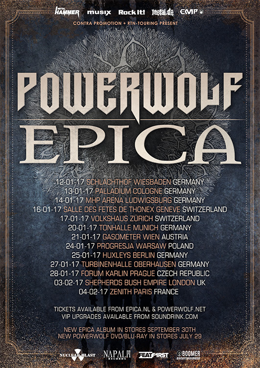 Powerwolf e Epica