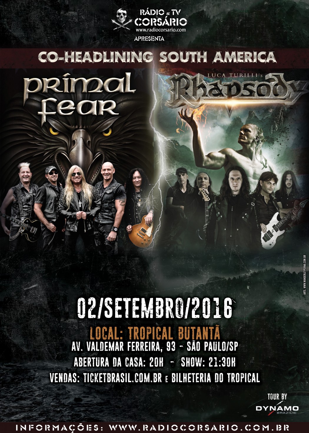 Primal Fear & Luca Turilli's Rhapsody Brasil 2016