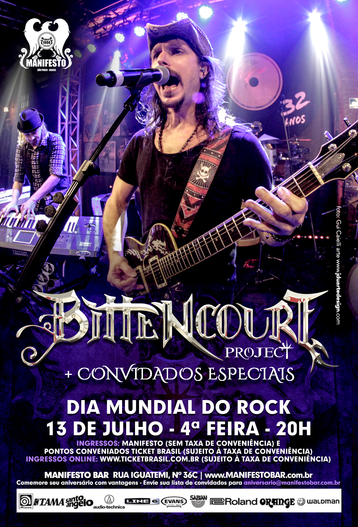 Bittencourt Project - Cartaz Dia Mundial do Rock