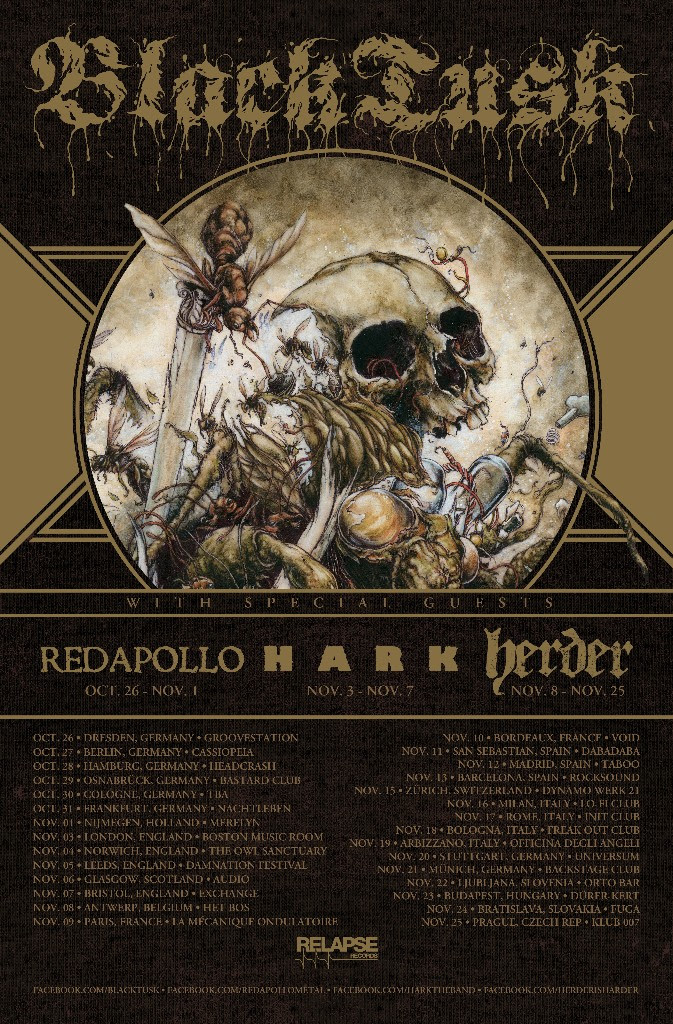 Black Tusk - Show Europa Cartaz 2016