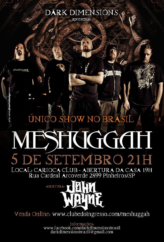 Meshuggah- Cartaz Show 2016